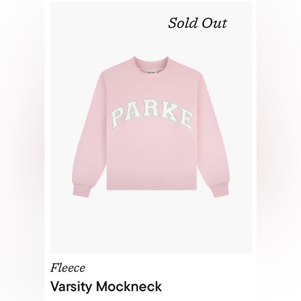BRAND NEW PARKE SPRINKLE VARSITY MOCKNECK FLEECE L/XL